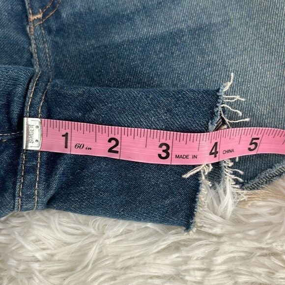 AG Denim Shorts High-Rise Distressed Wedgie Cutoffs - Picture 5 of 12